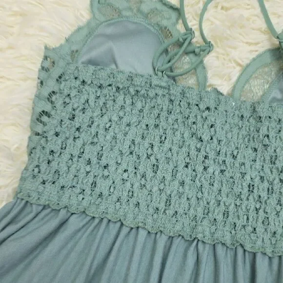 Zenana Outfitters Blue Green Tiered Sundress - Picture 6 of 6